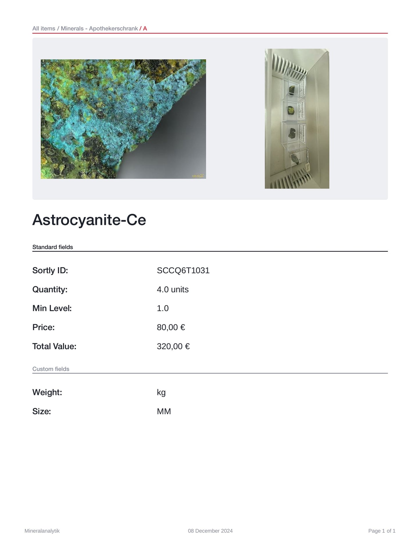 Astrocyanite-Ce