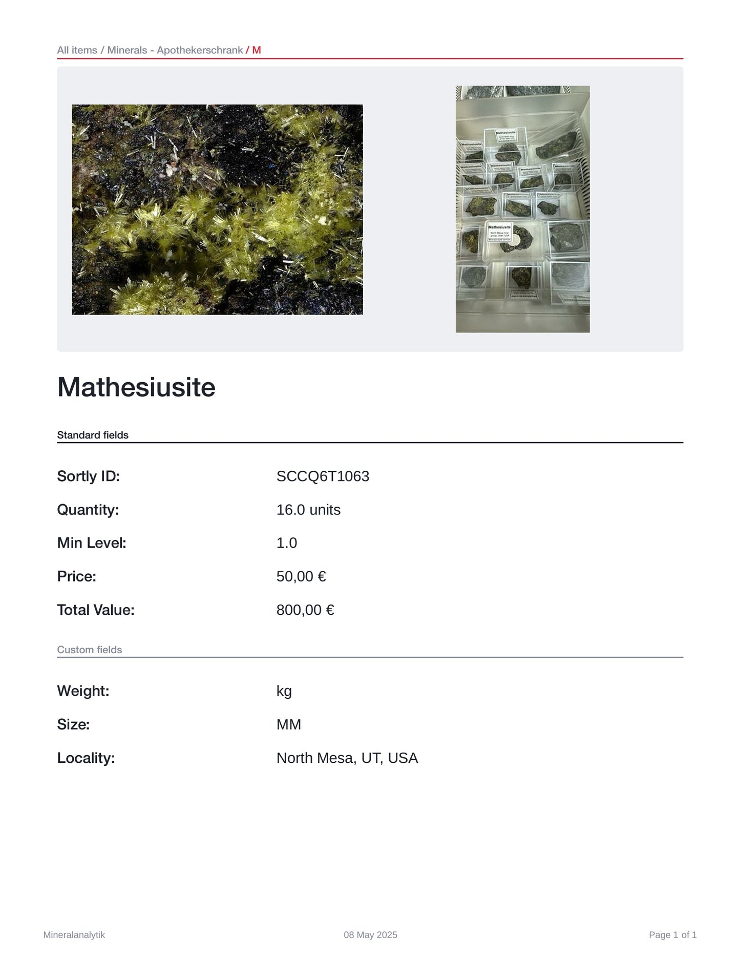 Mathesiusite