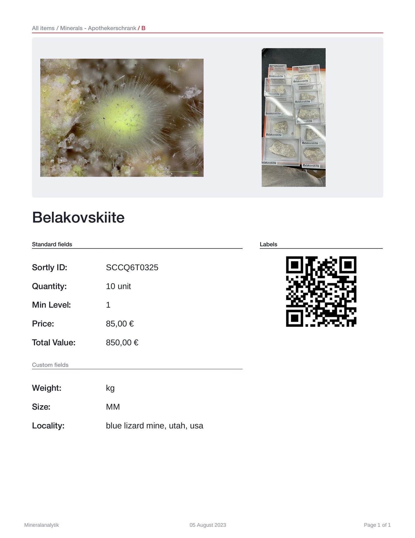 Belakovskiite