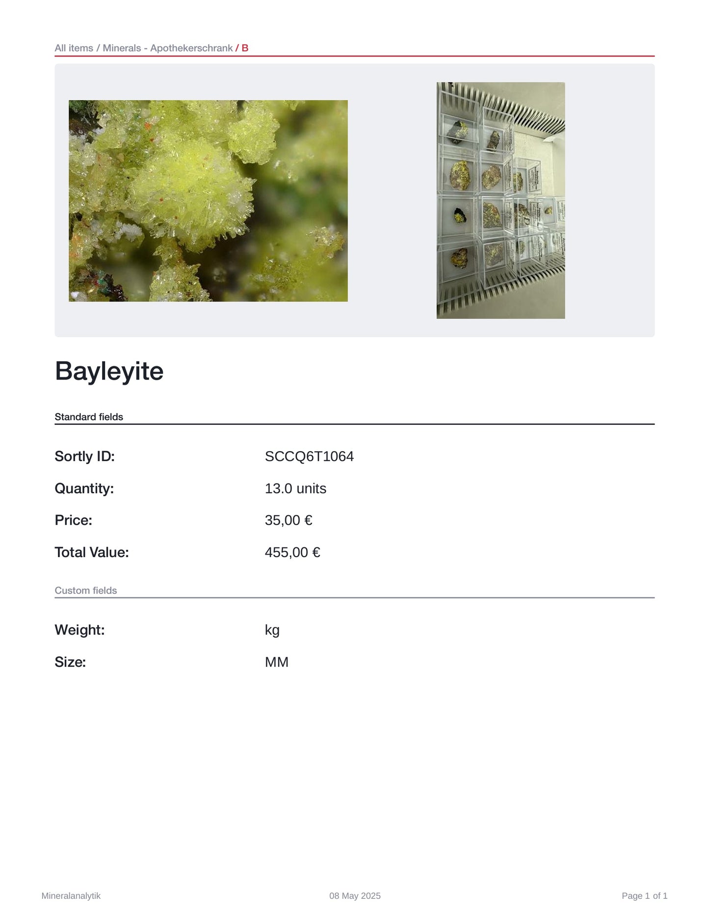 Bayleyite