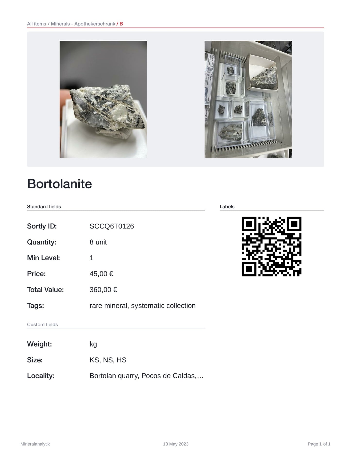 Bortolanite