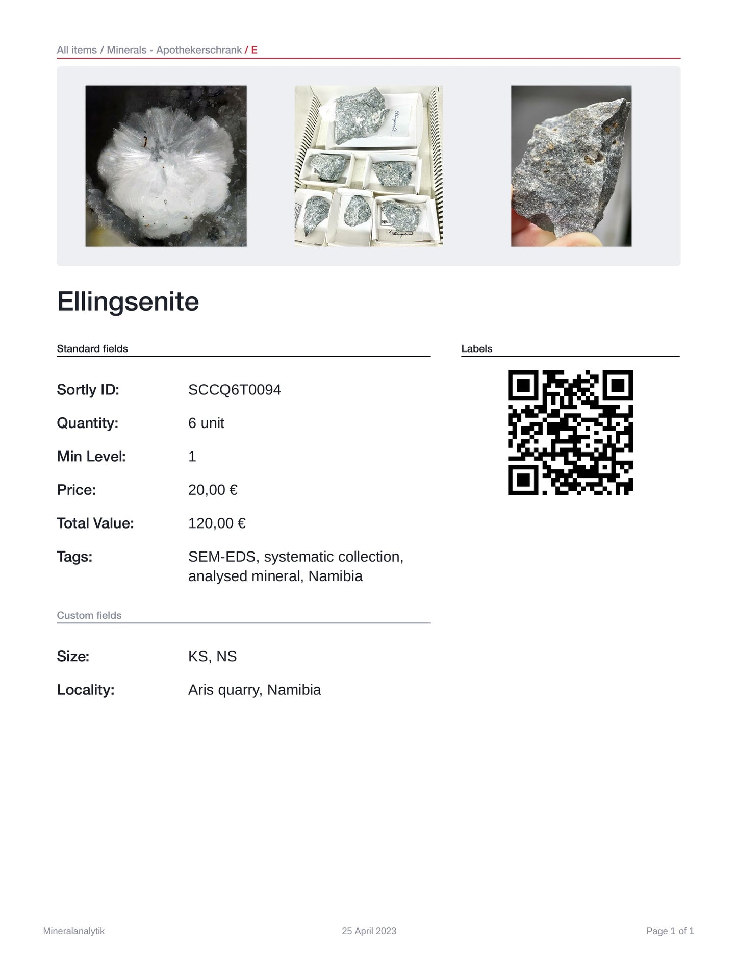 Ellingsenite