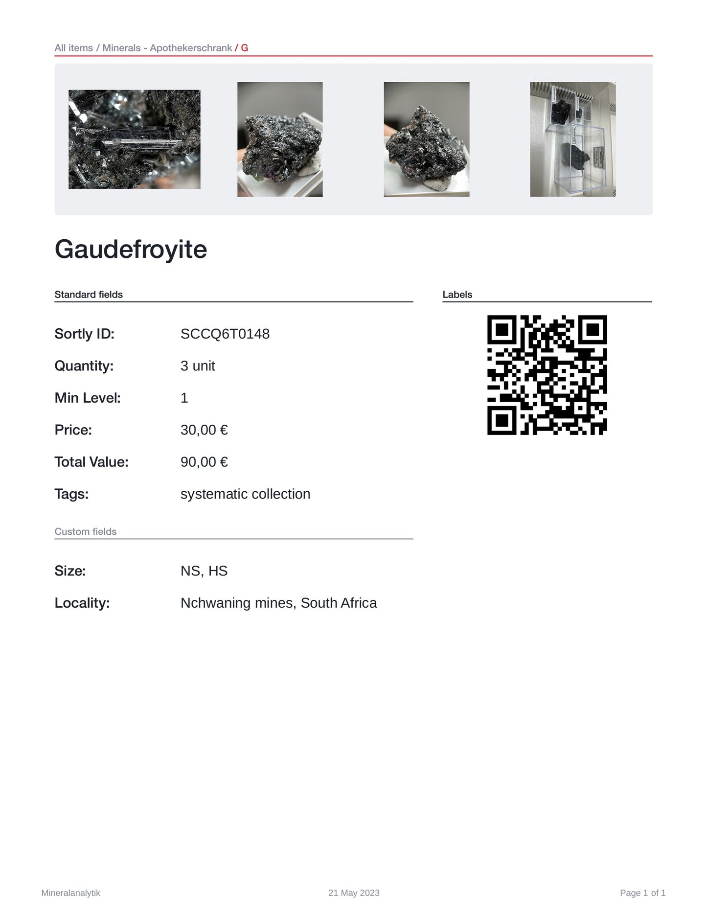 Gaudefroyite