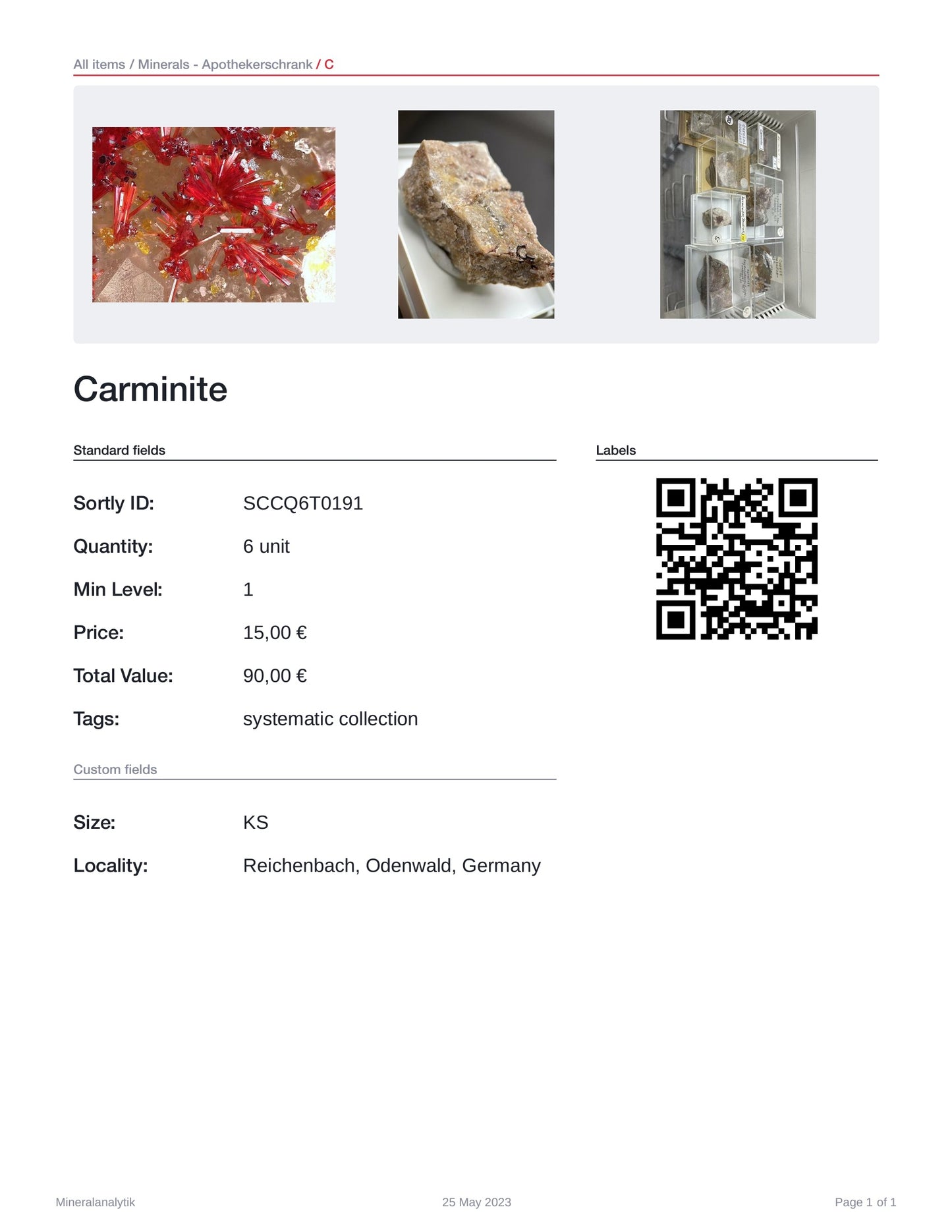 Carminite