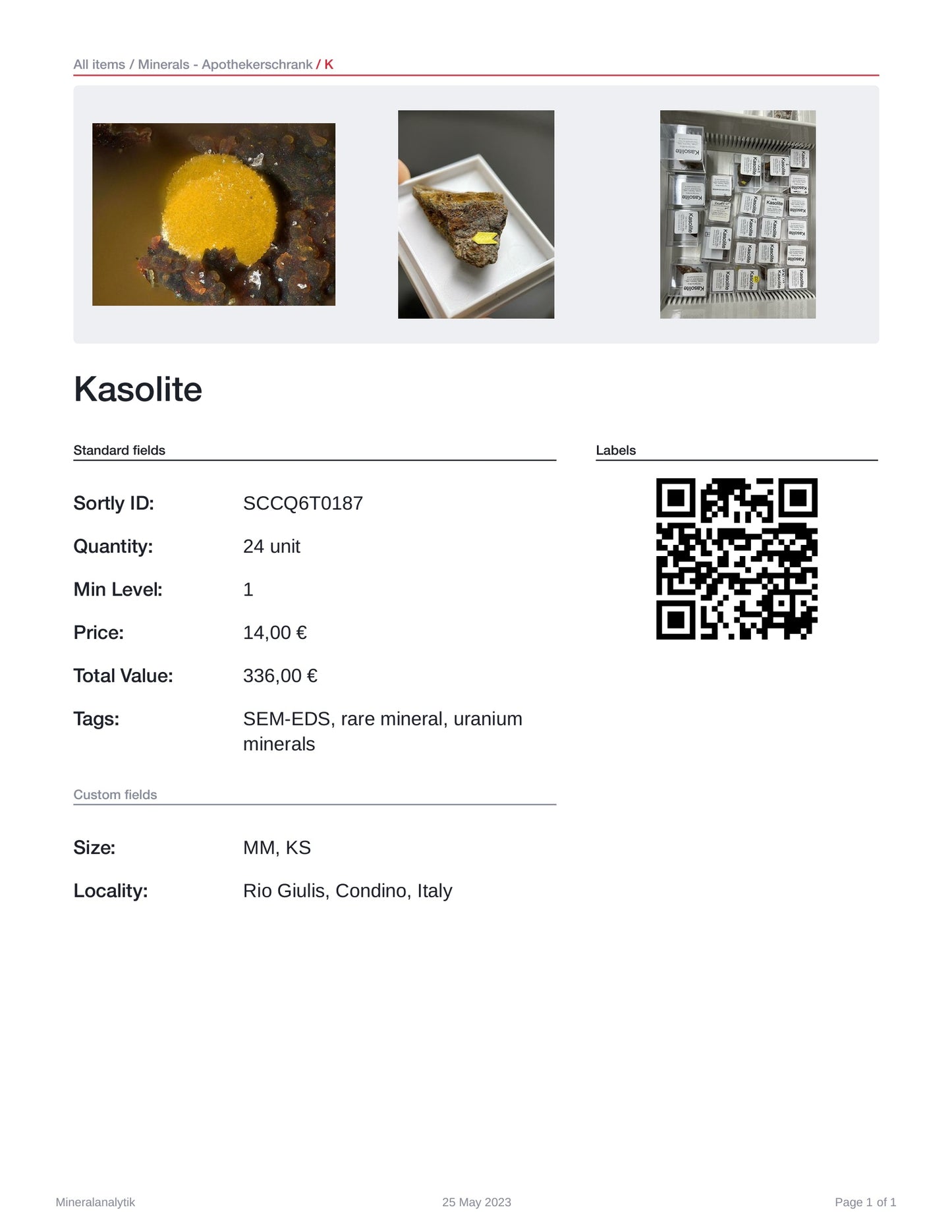 Kasolite