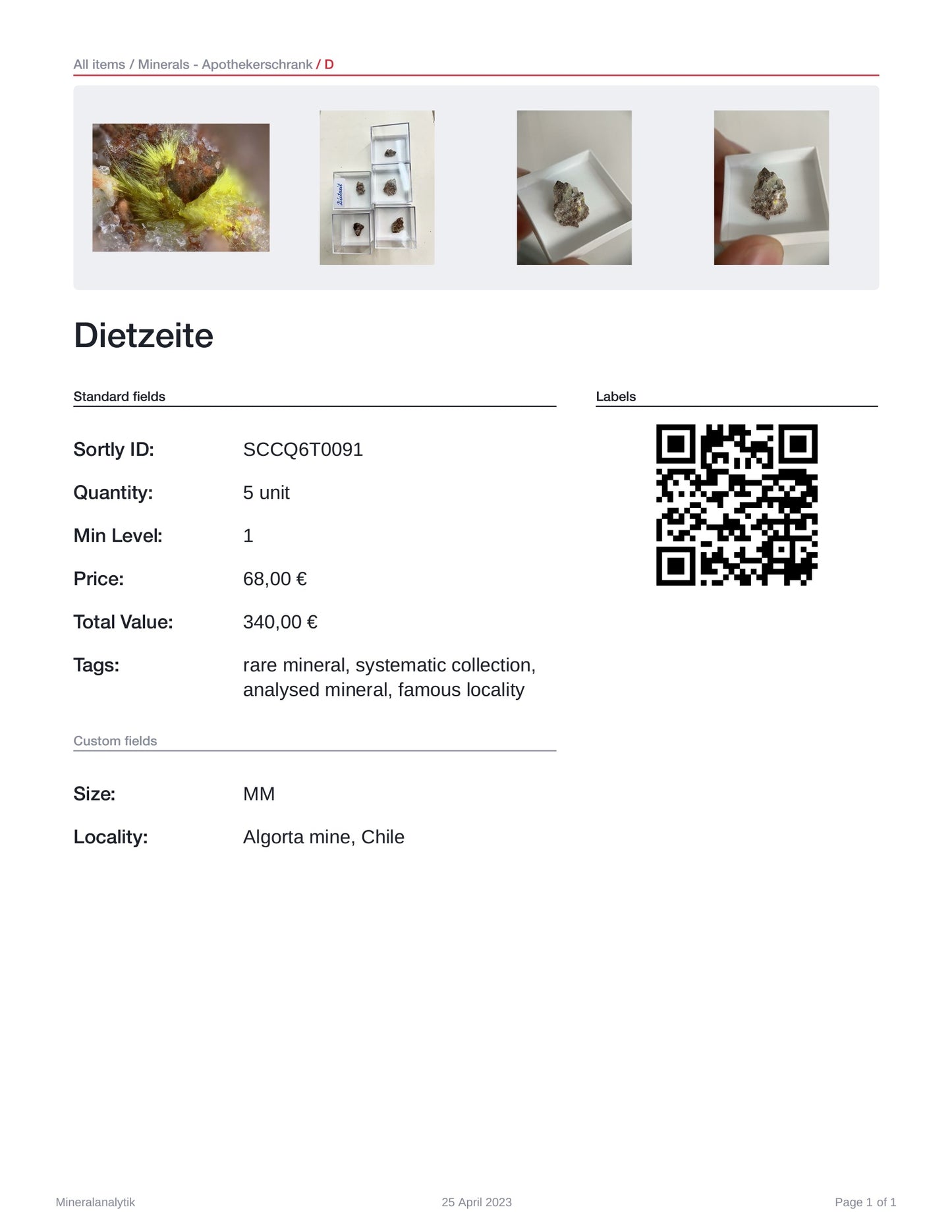 Dietzeite