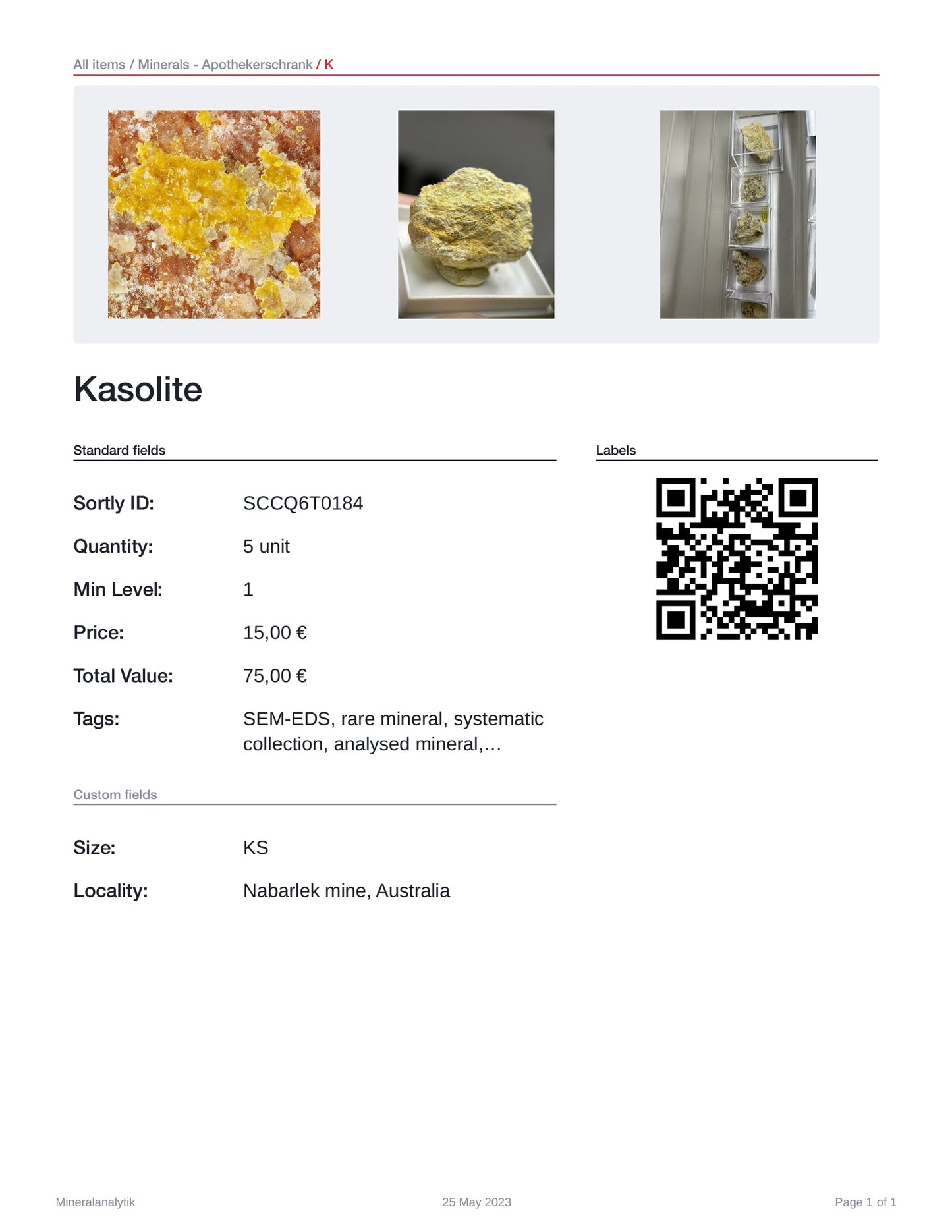 Kasolite