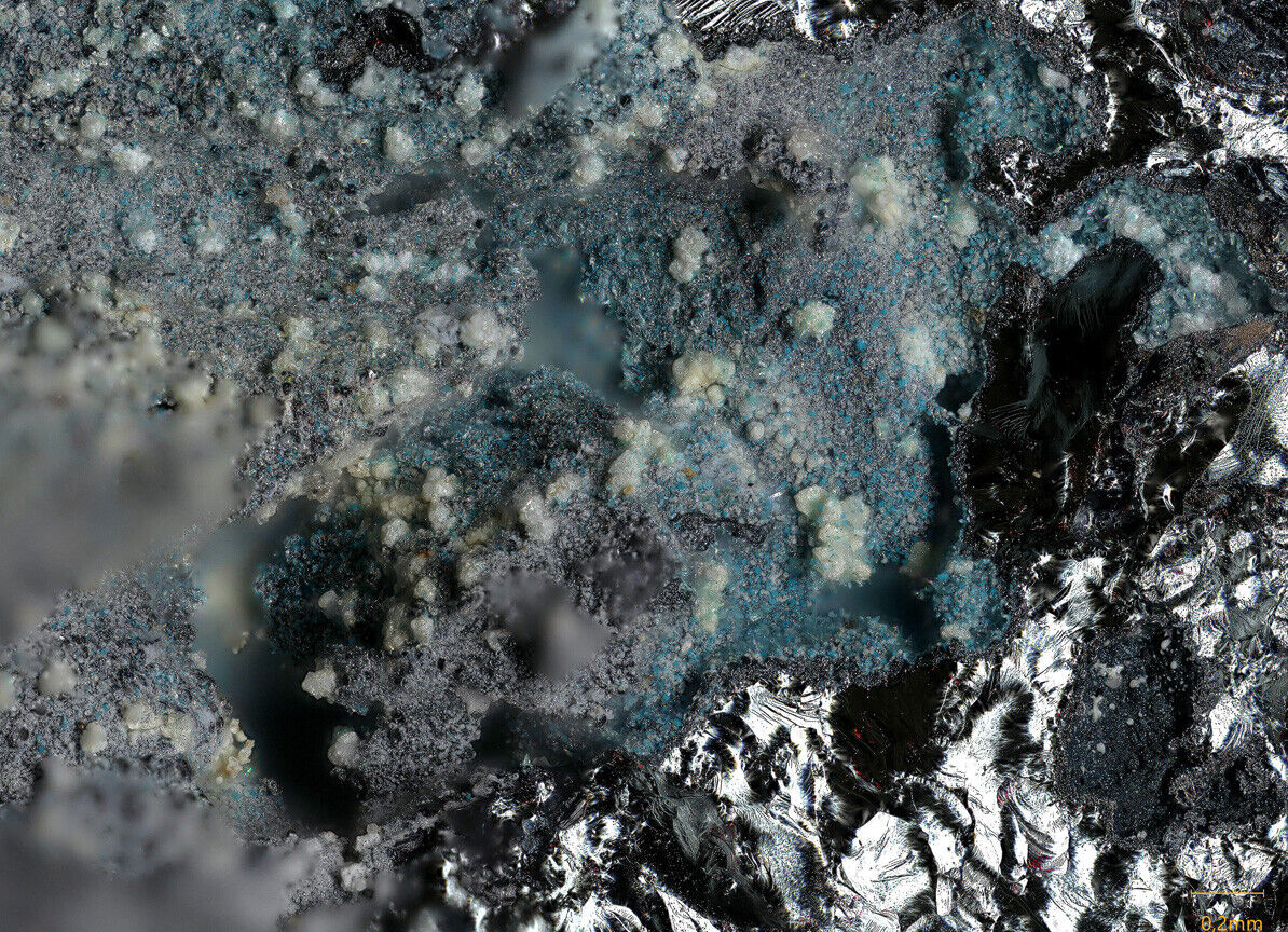 Sidpietersite & Spertiniite Tsumeb mine, Tsumeb, Namibia SEM-EDS & Raman