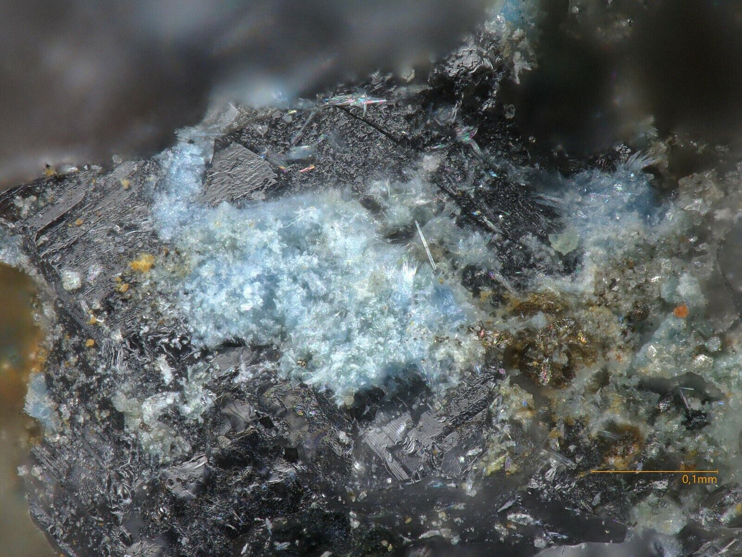 Munakataite & others Tsumeb Mine, Tsumeb, Namibia - SEM-EDS & Raman