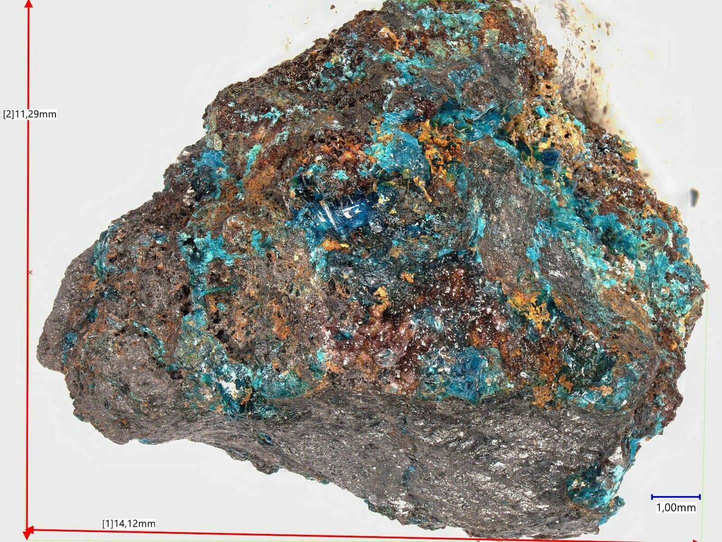 Ahlfeldit & Chalcomenit El Dragon mine, Quijarro, Bolivien