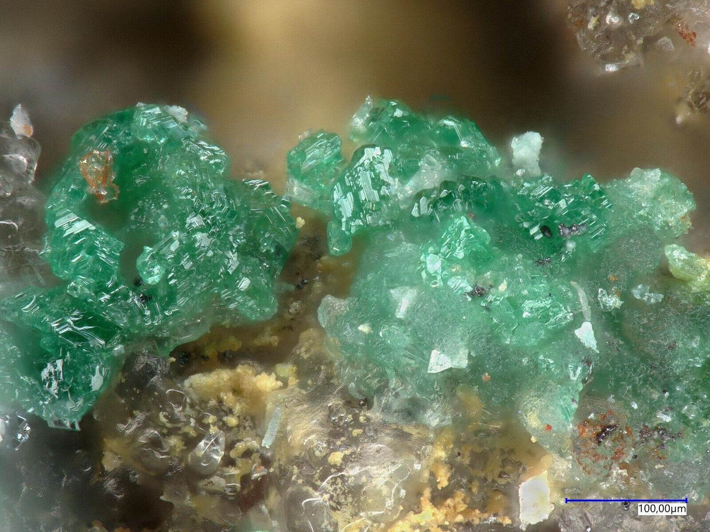 Urusovit & Euchlorin Tolbachik Vulkan, Kamchatka, Russland