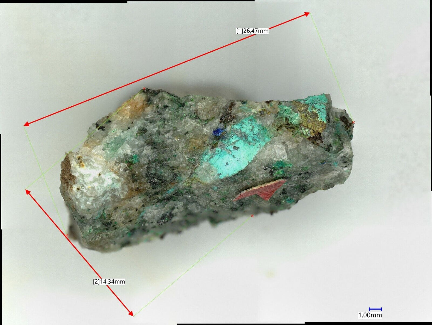 Leisingite North Star mine, Utah, USA EDS analysed