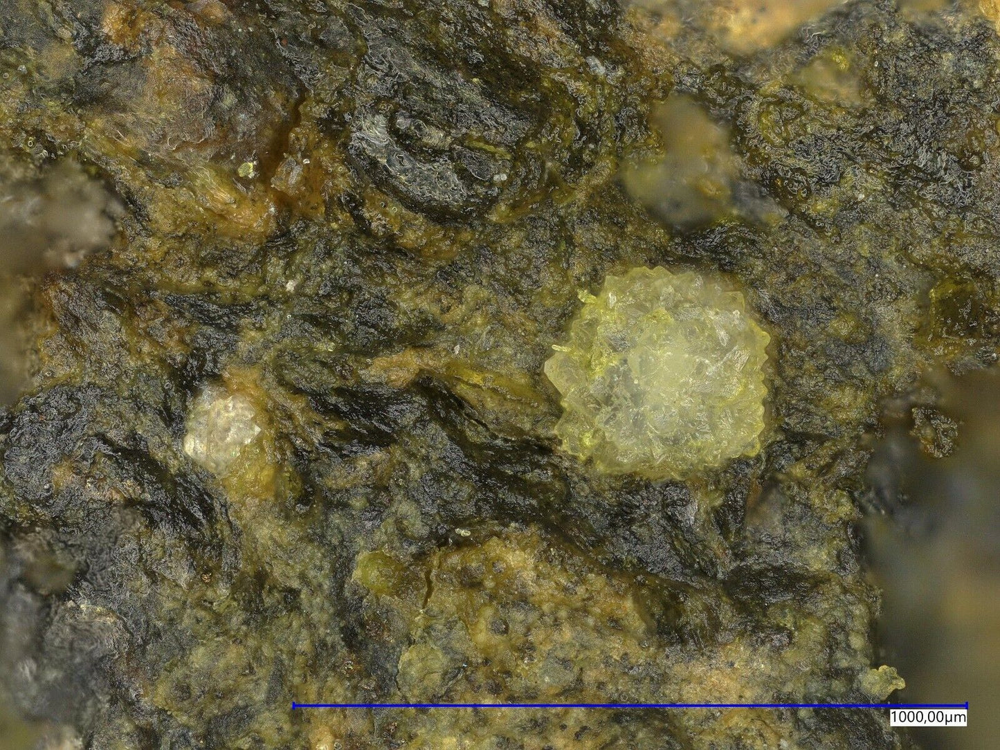 Chukhrovit-(Y) Uranus mine, Kleinrückerswalde, Deutschland EDX