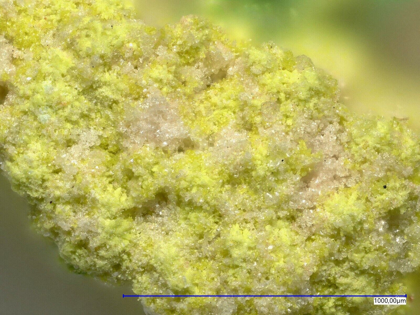 Philipsbornite & Gartrellite Tsumeb mine, Tsumeb, Namibia EDS no 1070