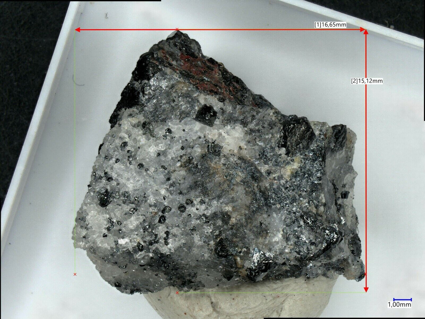 Sahlinite Langban, Filipstad, Schweden EDX analysis Nr 278 + Raman