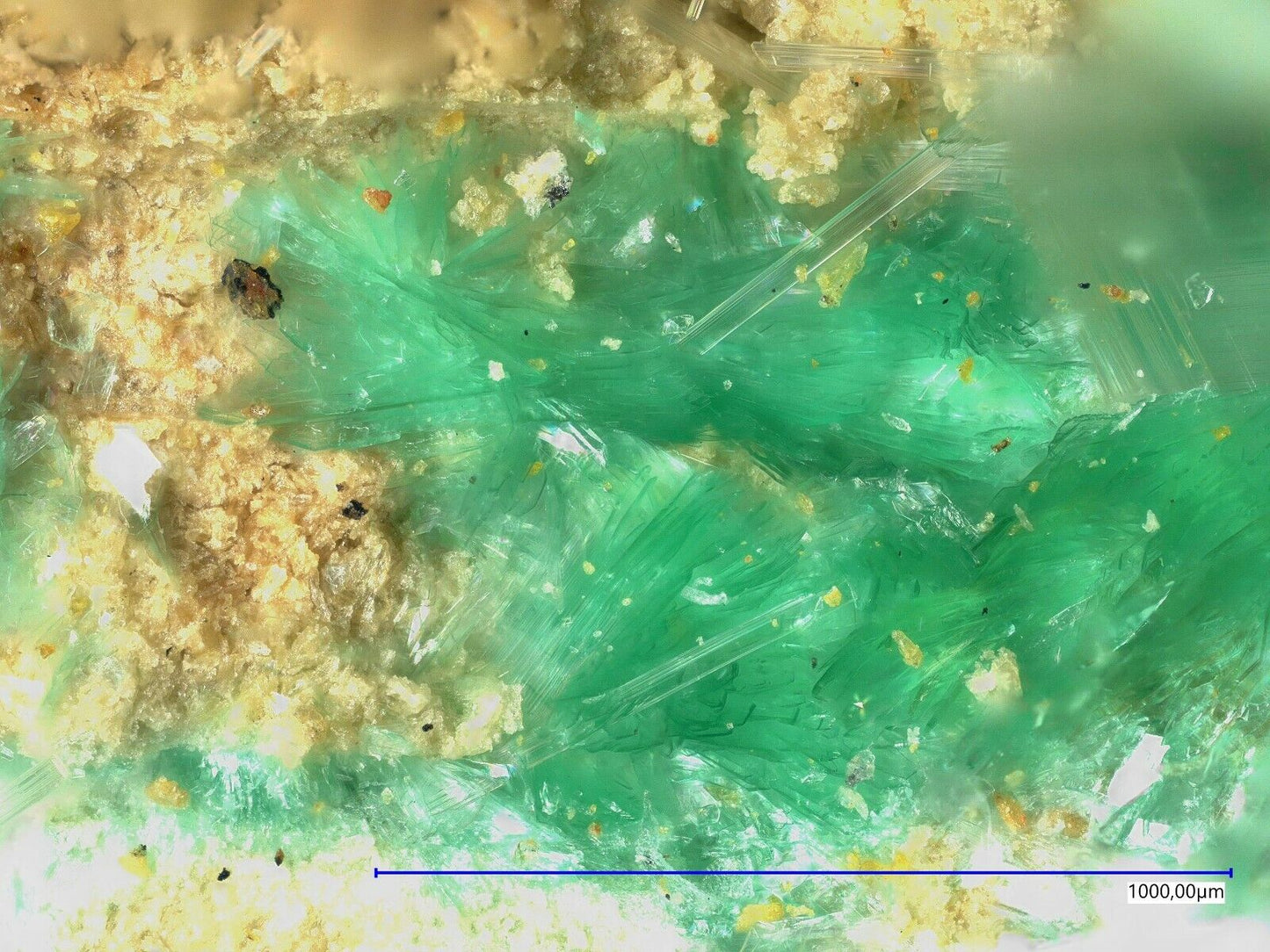 Ktenasite Uranus mine, Kleinrückerswalde, Saxony, Germany EDX XRD analysed