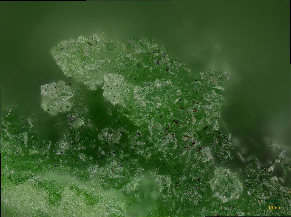 Austinite Tsumeb mine, Tsumeb, Namibia SEM-EDS & Raman MA1663