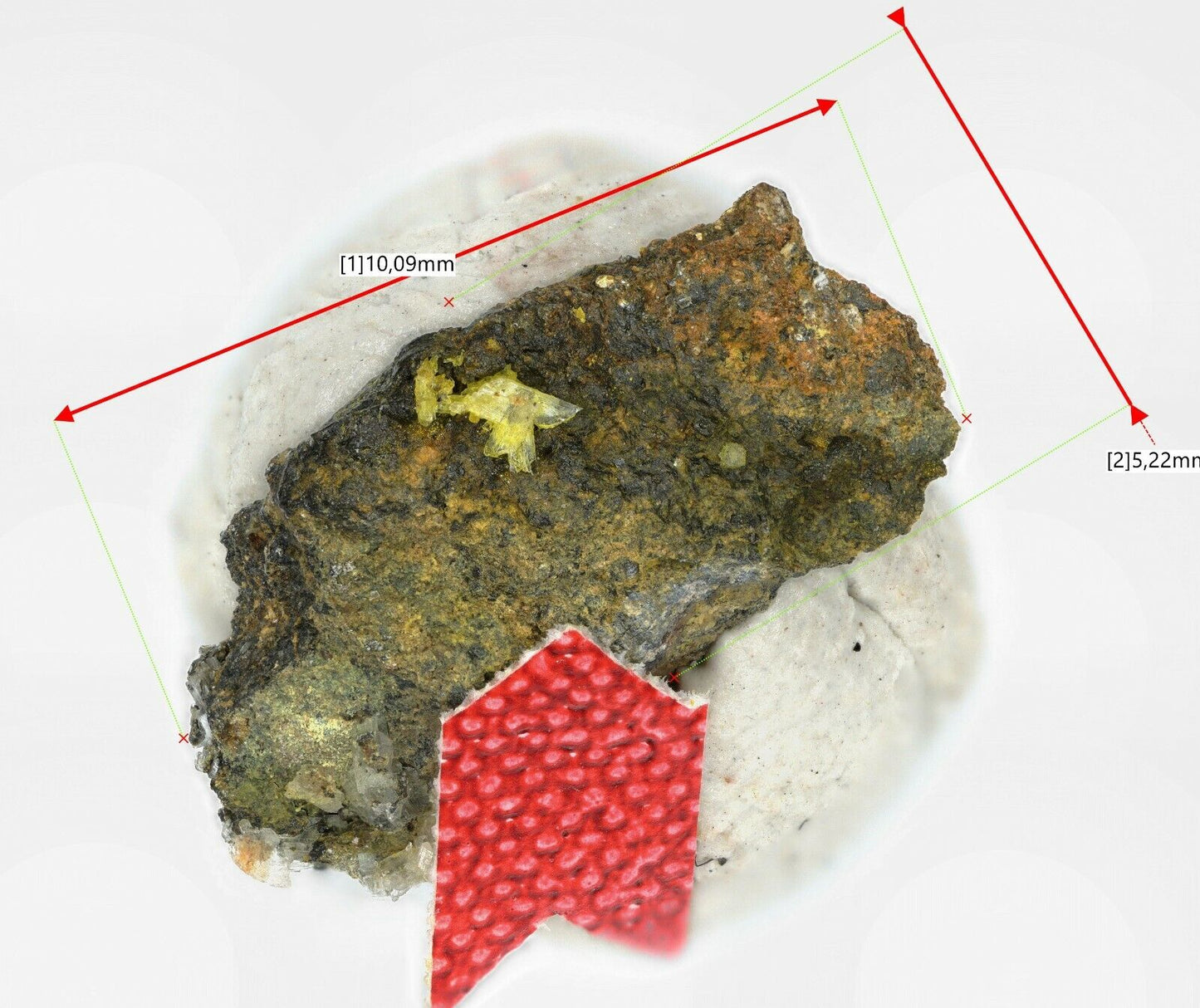 Chukhrovit-(Y) Uranus mine, Kleinrückerswalde, Deutschland EDX