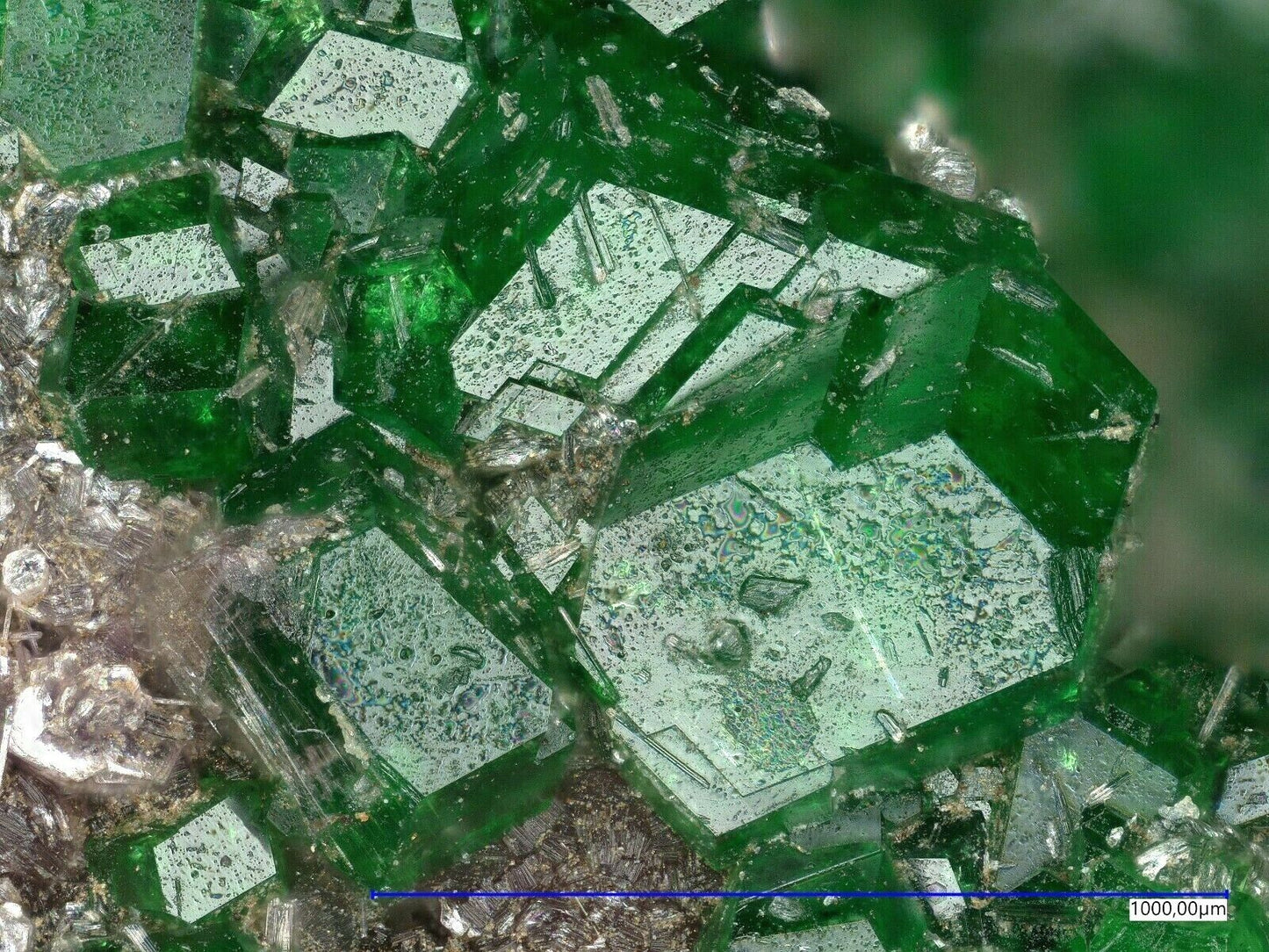 Schuiskit Uvarovit Sarany Ural Russische Föderation