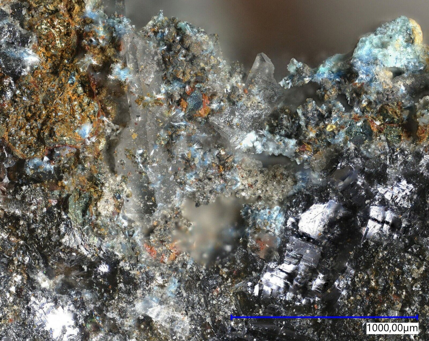 Munakatait Tsumeb mine, Tsumeb Namibia, EDX & Raman untersucht