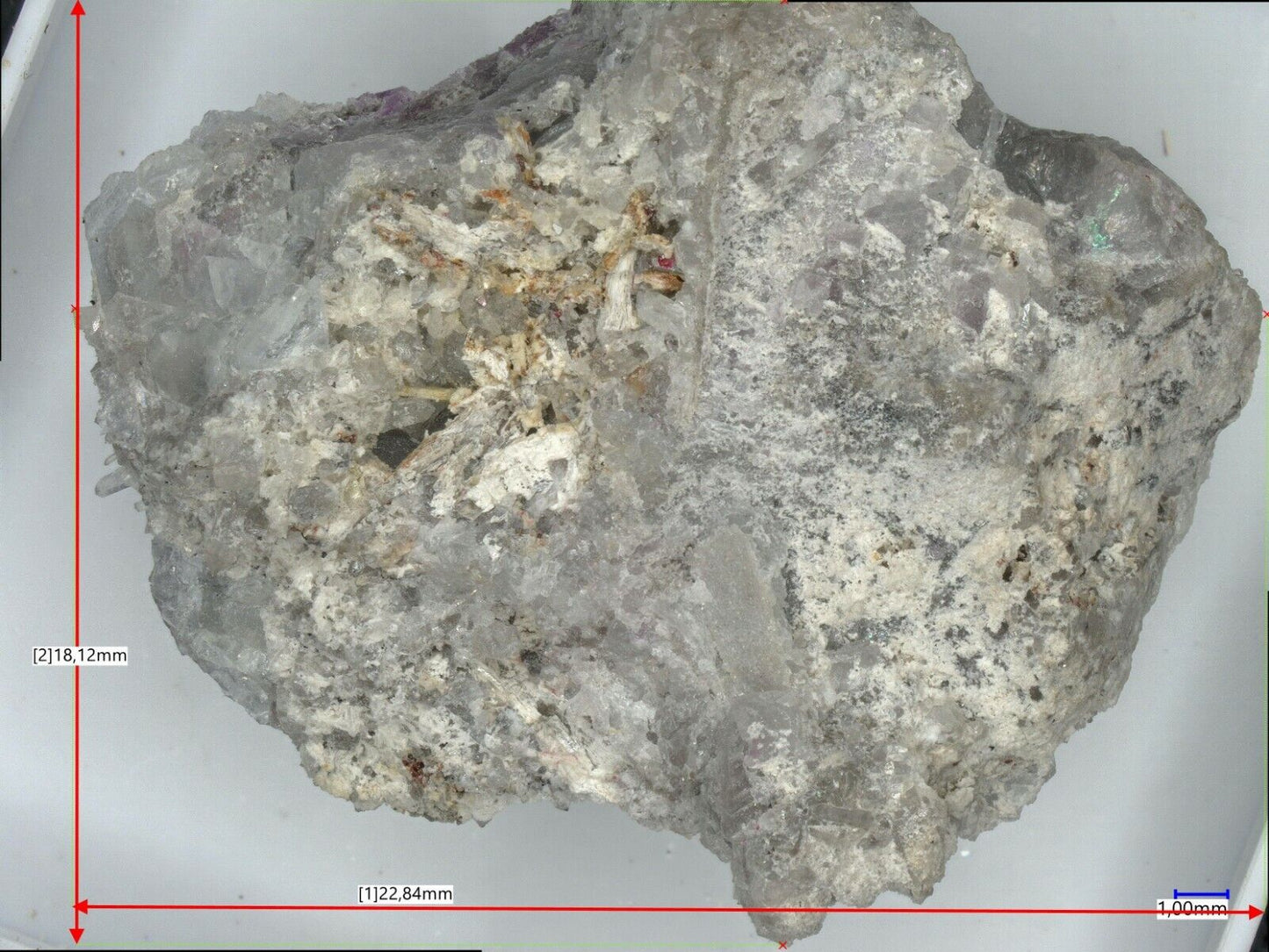 Hydroxycalcioromeite Khaidarkan Sb-Hg, Khaidarkan, Kyrgyzstan XRD &EDX