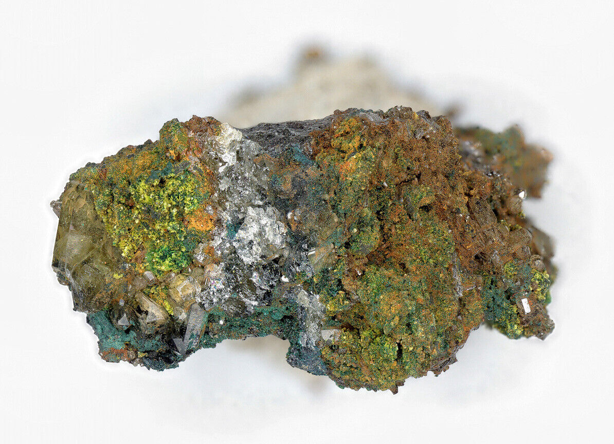 Tsumcorite & Mimetite, Brochantite Tsumeb Mine, Tsumeb, Namibia