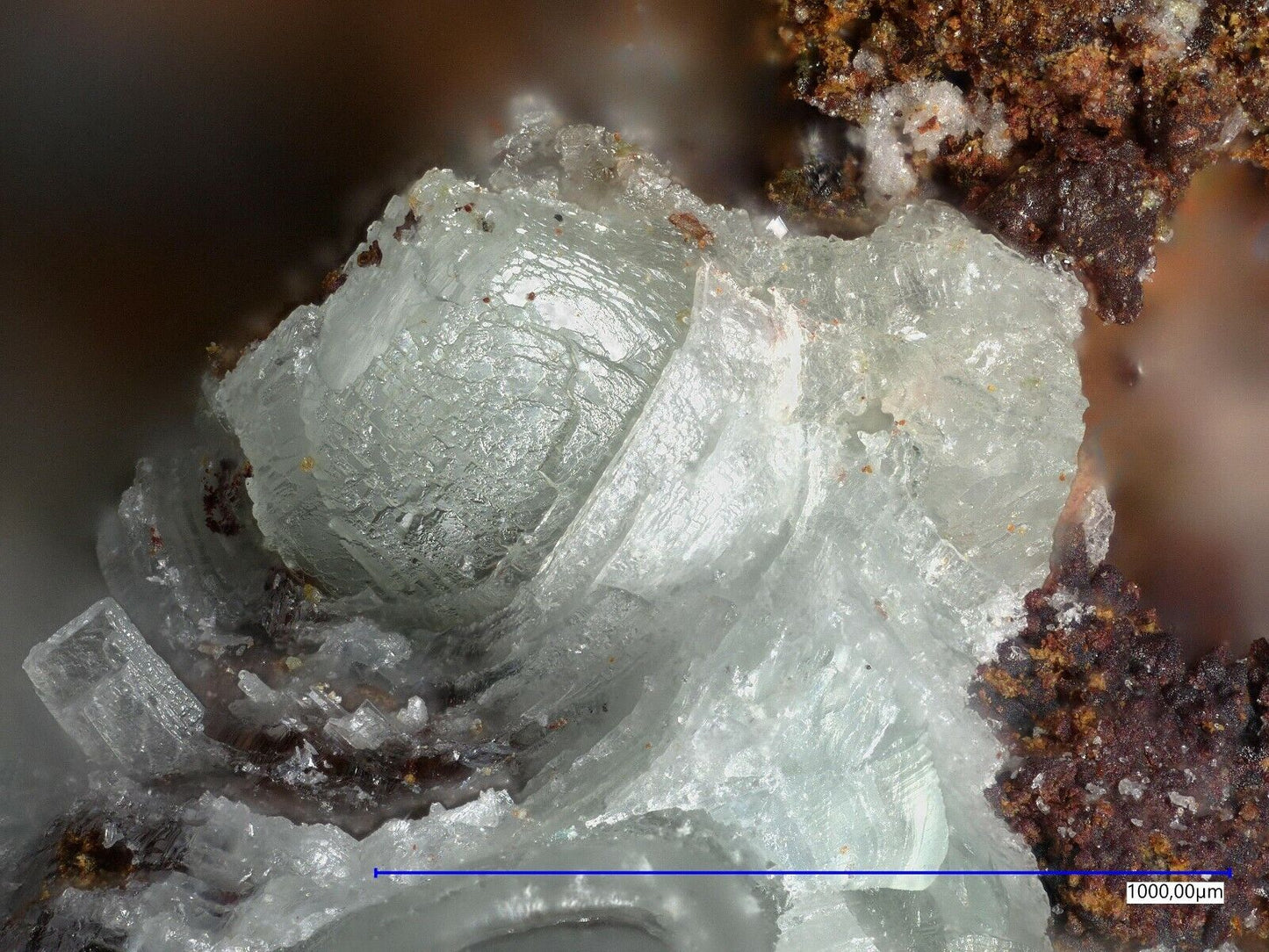 Minrecordit & Otavit Tsumeb mine, Tsumeb, Namibia EDX & Raman untersucht