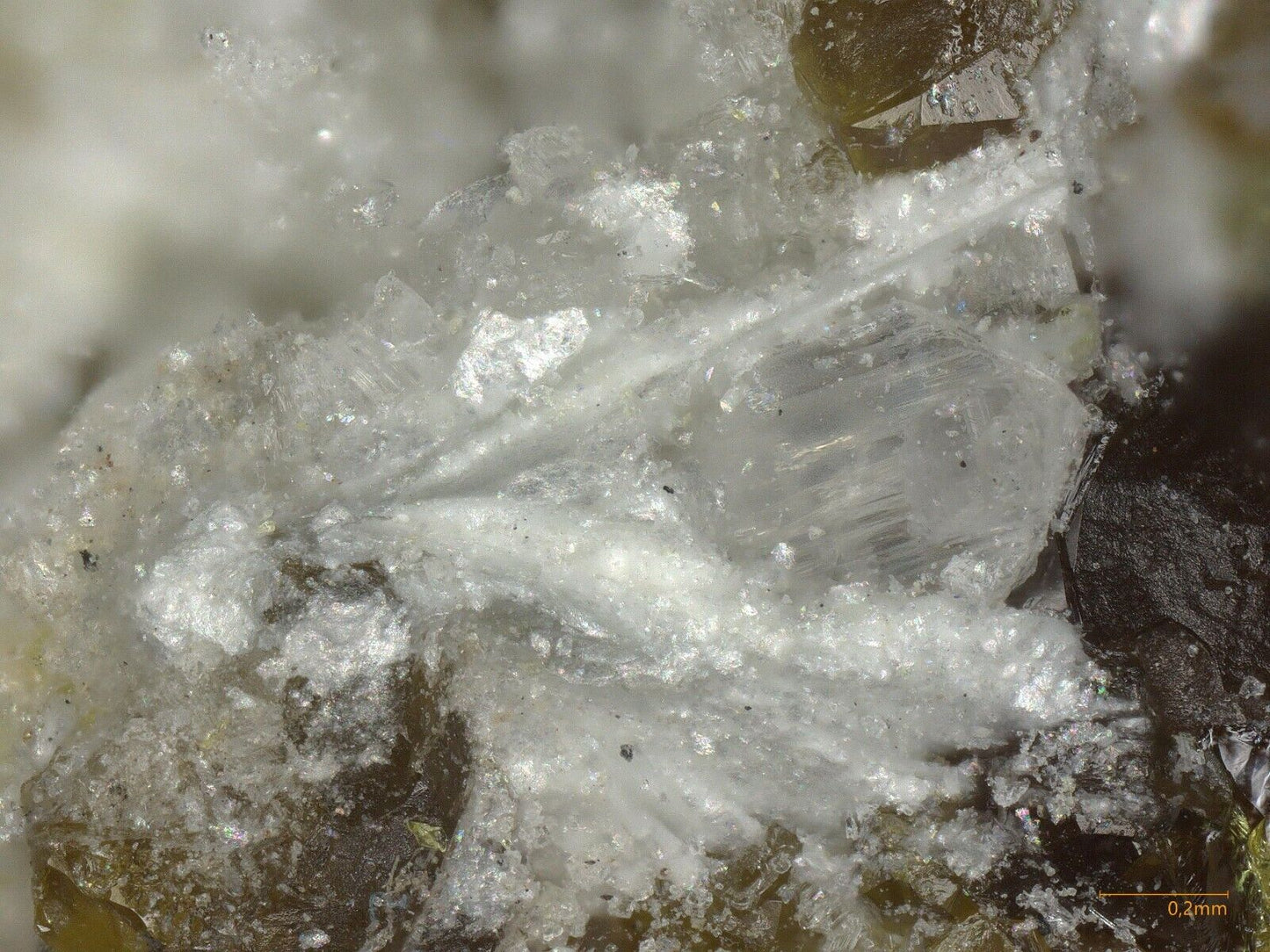 Johnbaumite Shijiangshan Mine, Hexigten Banner, China - SEM-EDS, Raman