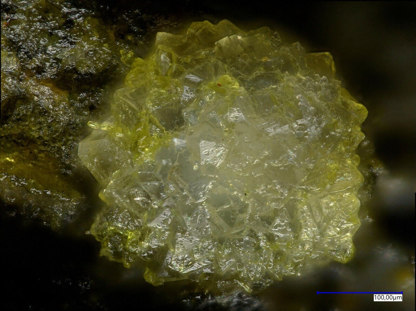 Chukhrovit-(Y) Uranus mine, Kleinrückerswalde, Deutschland EDX