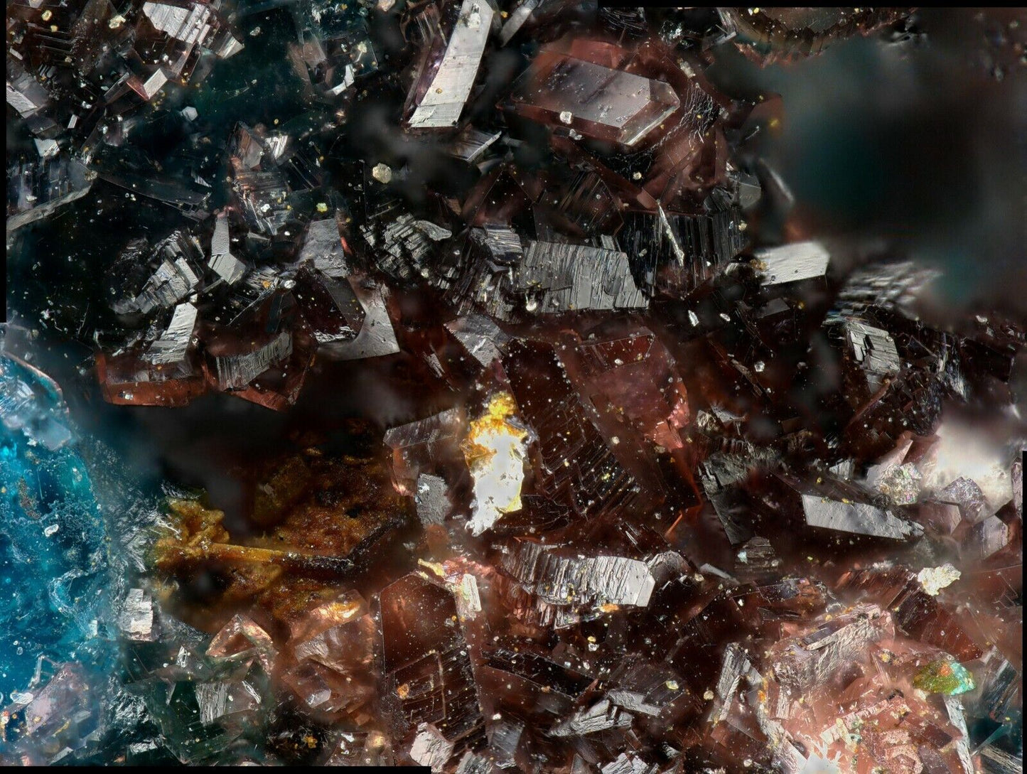 Ahlfeldit & Chalcomenit El Dragon mine, Quijarro, Bolivien