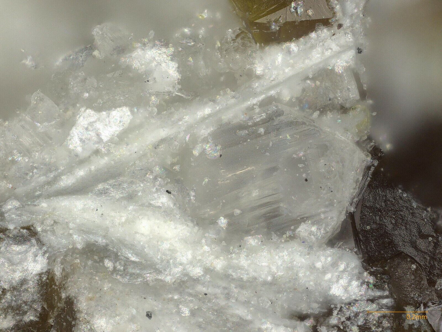 Johnbaumite Shijiangshan Mine, Hexigten Banner, China - SEM-EDS, Raman