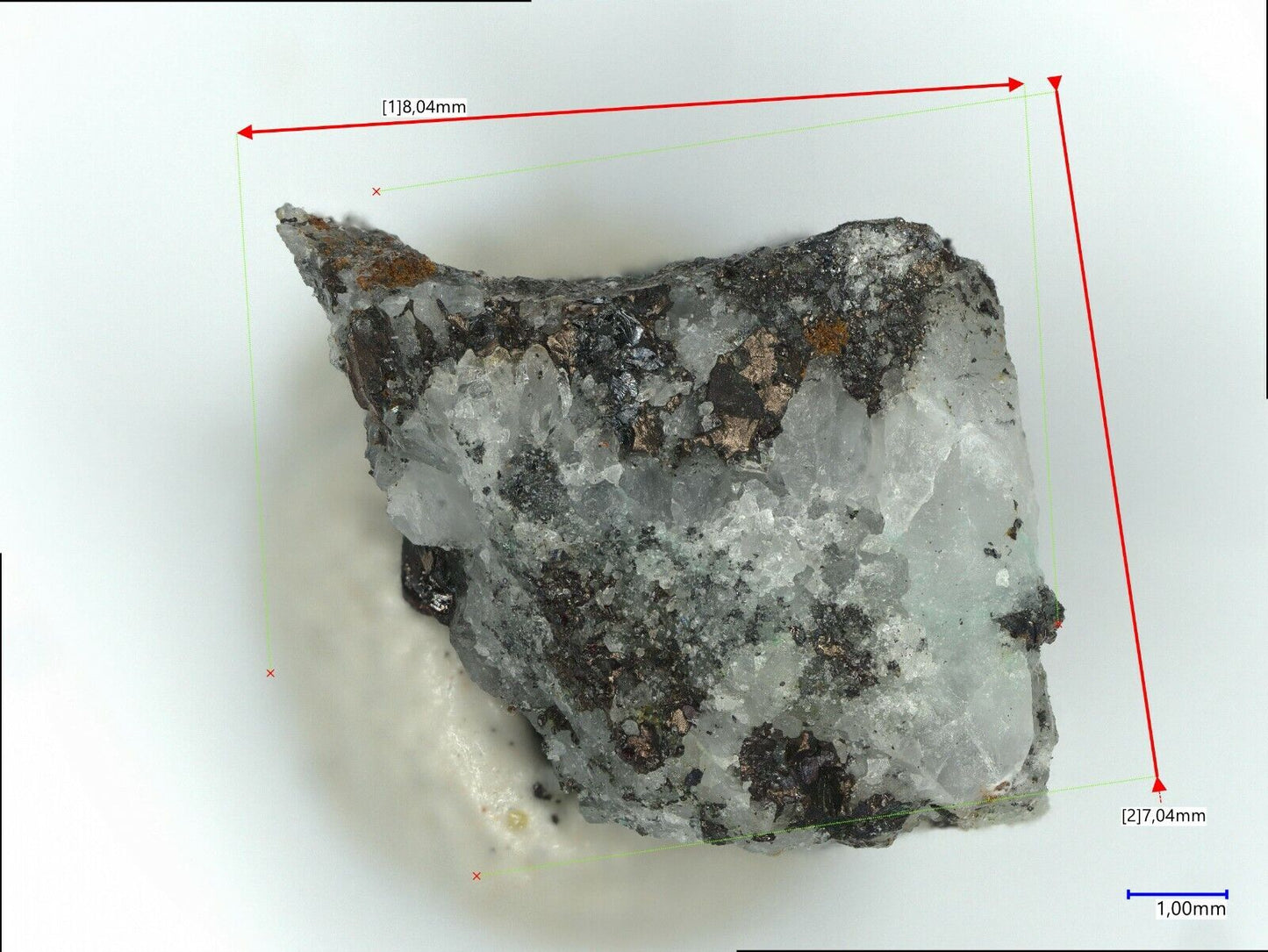 Hessite & Bornite Winston, Sierra Co., New Mexico, USA EDS & SCXRD conf.