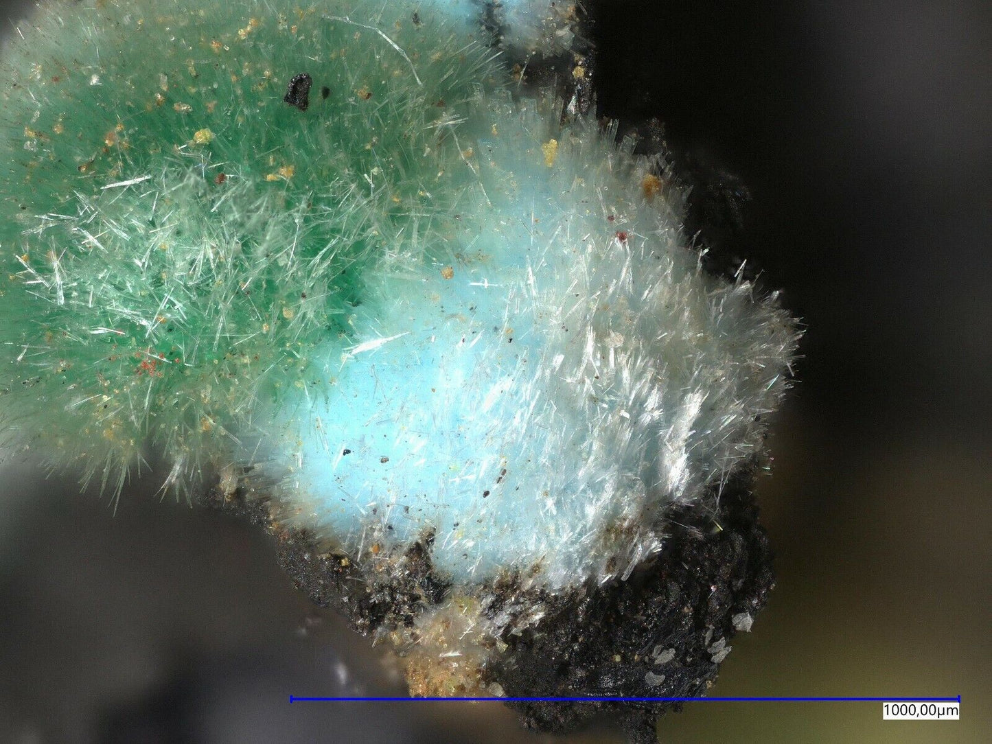 Dundasite Tsumeb mine, Tsumeb, Namibia EDX analysed