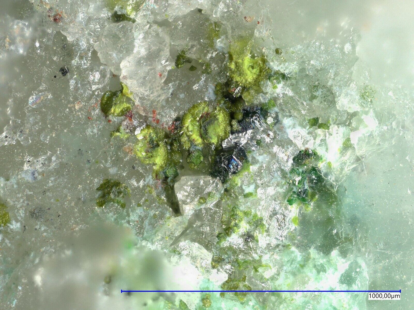 Burckhardtit / Burkckhardtite & Timroseit von  Bird Nest Drift, CA, USA