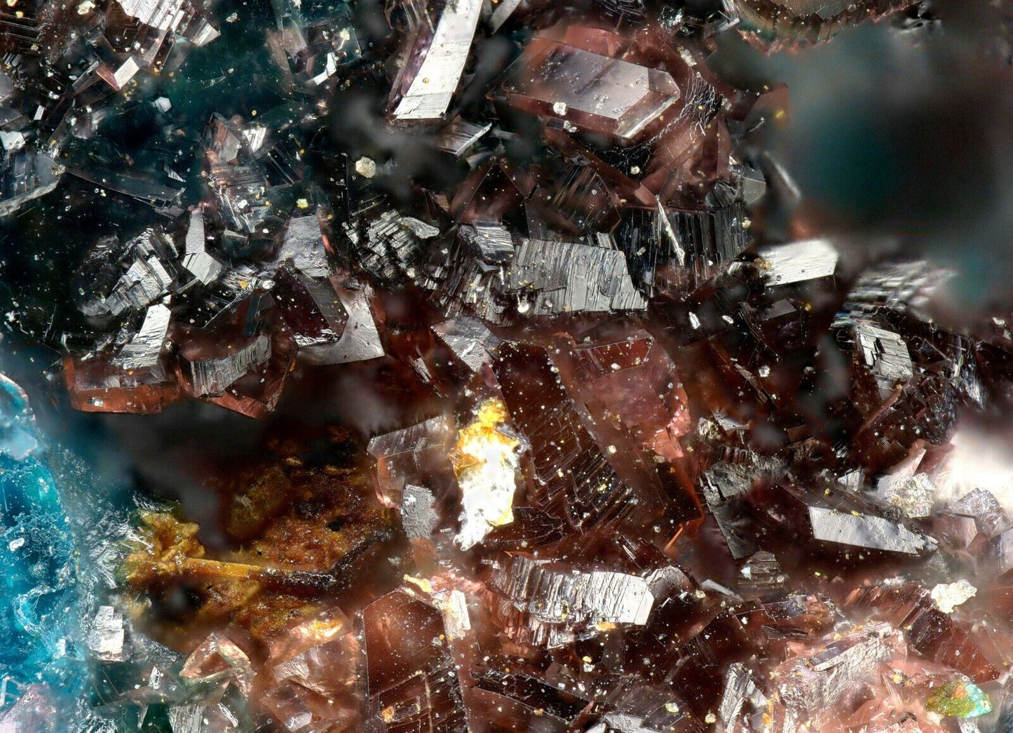 Ahlfeldit & Chalcomenit El Dragon mine, Quijarro, Bolivien