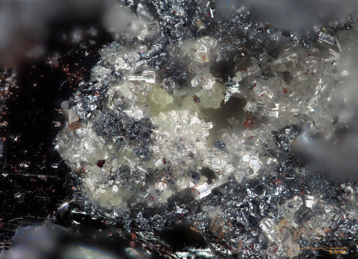Feinglosite & Hydroxylmimetite Tsumeb mine, Tsumeb, Namibia - EDS & Raman conf.