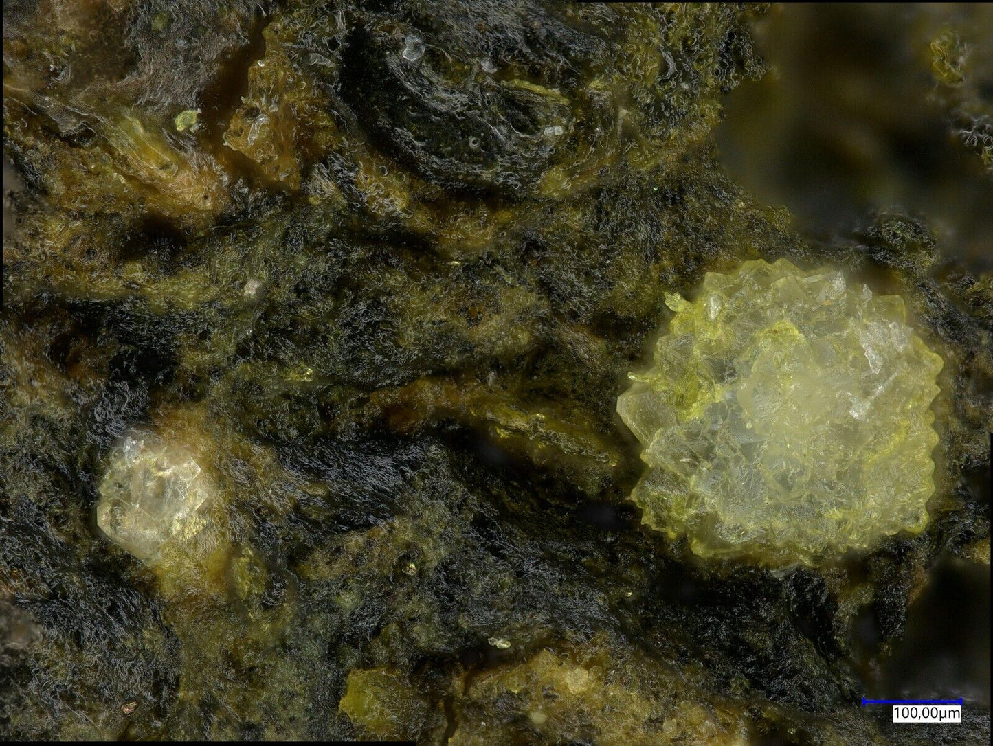 Chukhrovit-(Y) Uranus mine, Kleinrückerswalde, Deutschland EDX