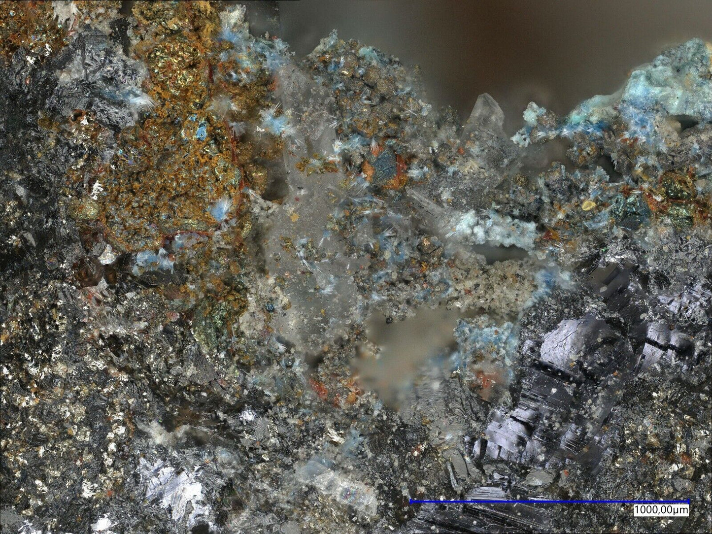 Munakatait Tsumeb mine, Tsumeb Namibia, EDX & Raman untersucht