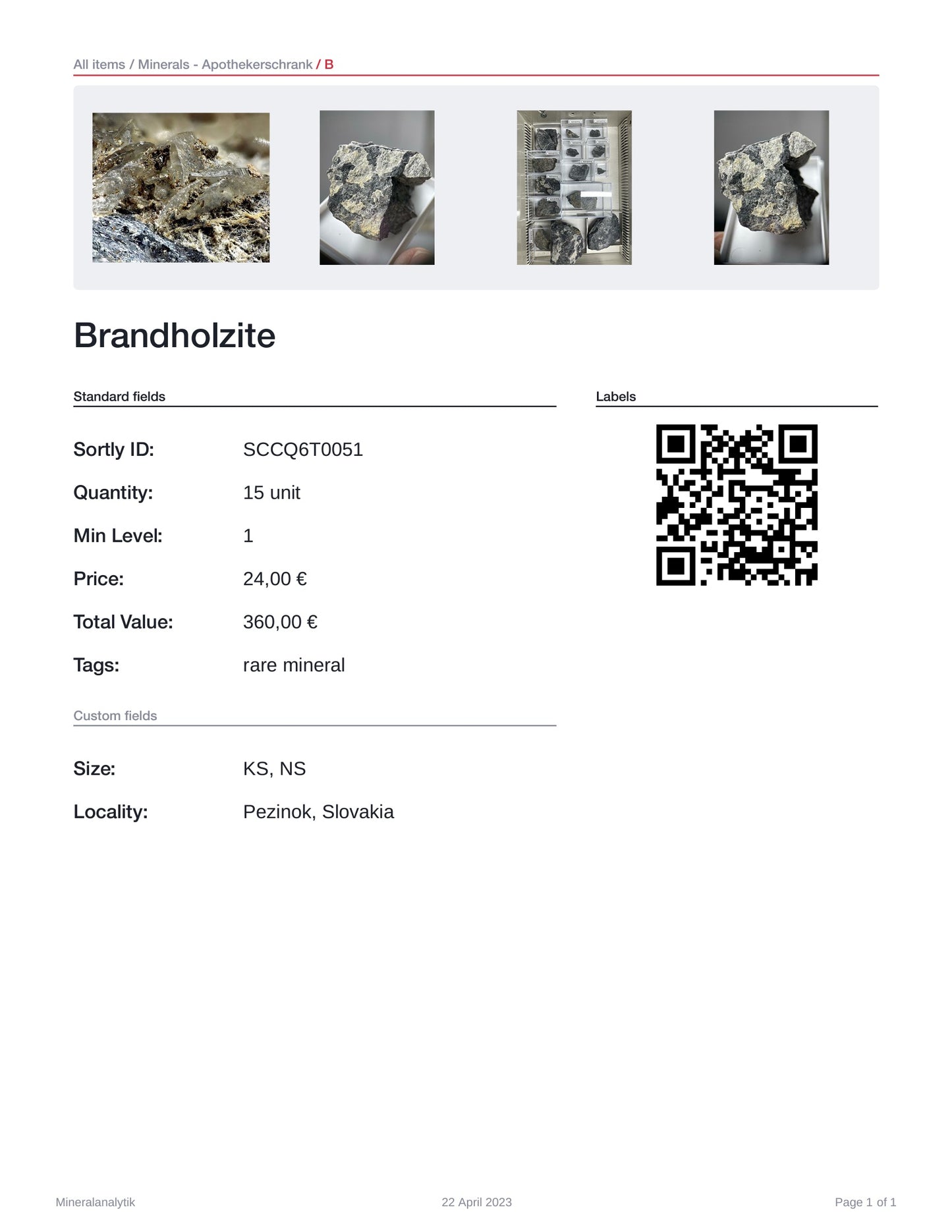 Brandholzite