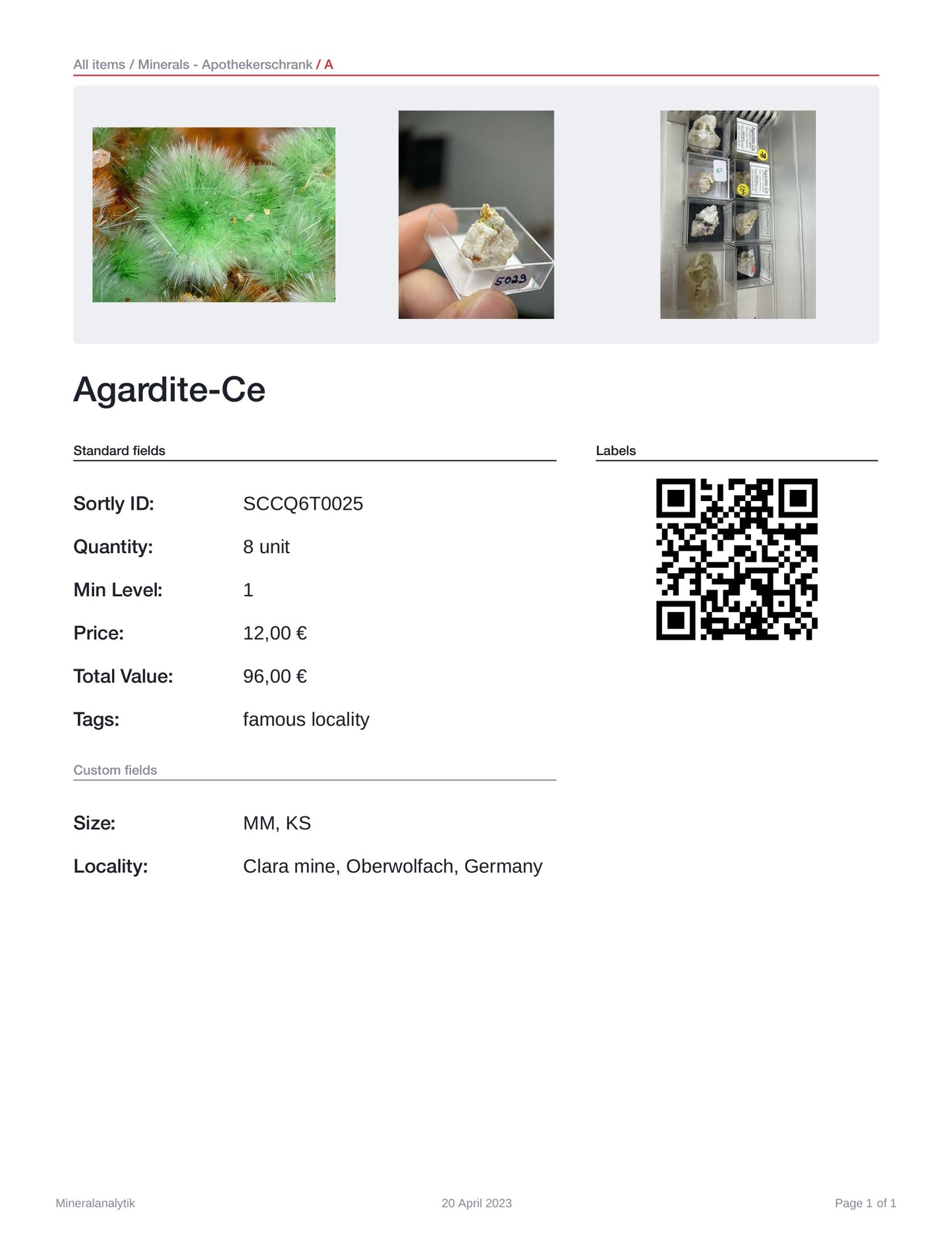 Agardite-Ce