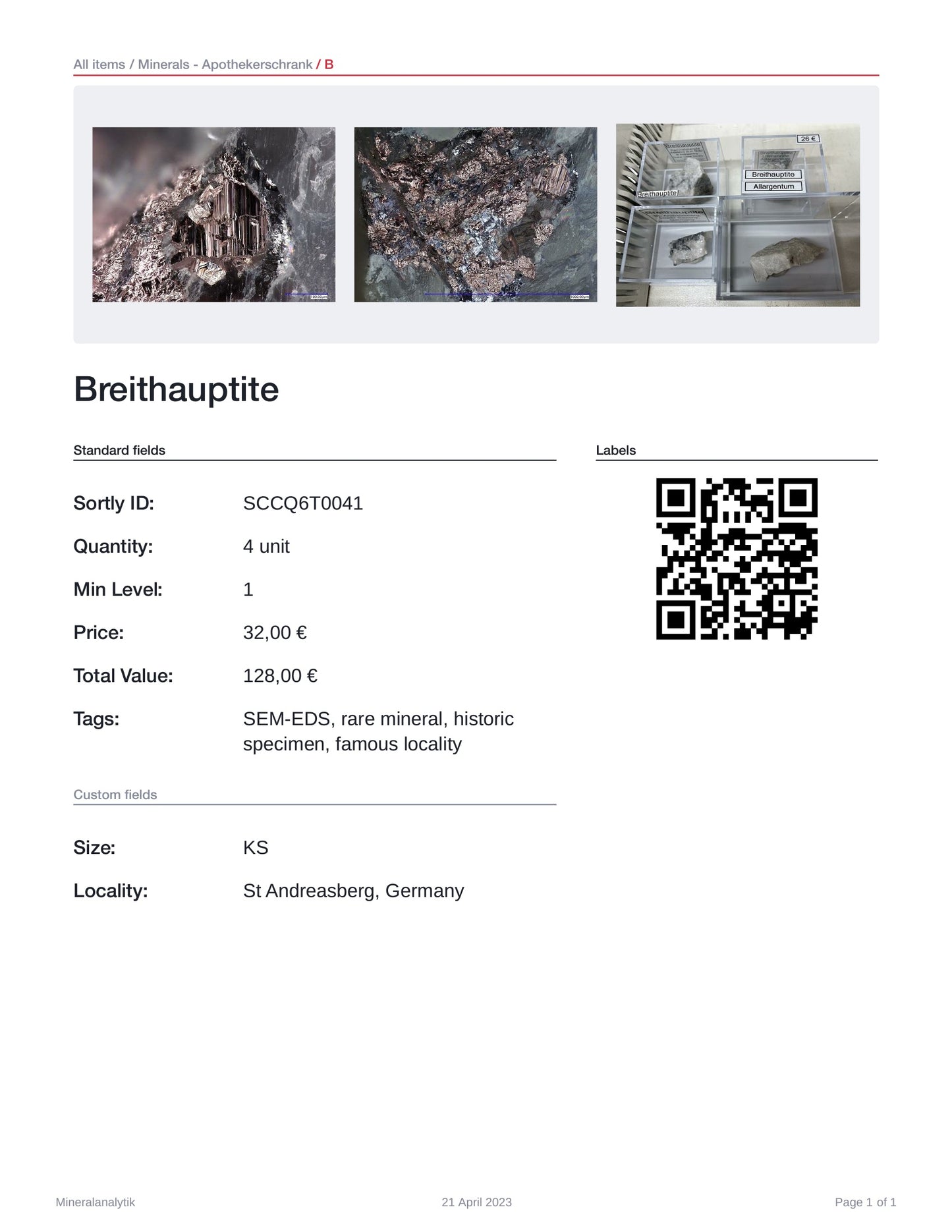 Breithauptite