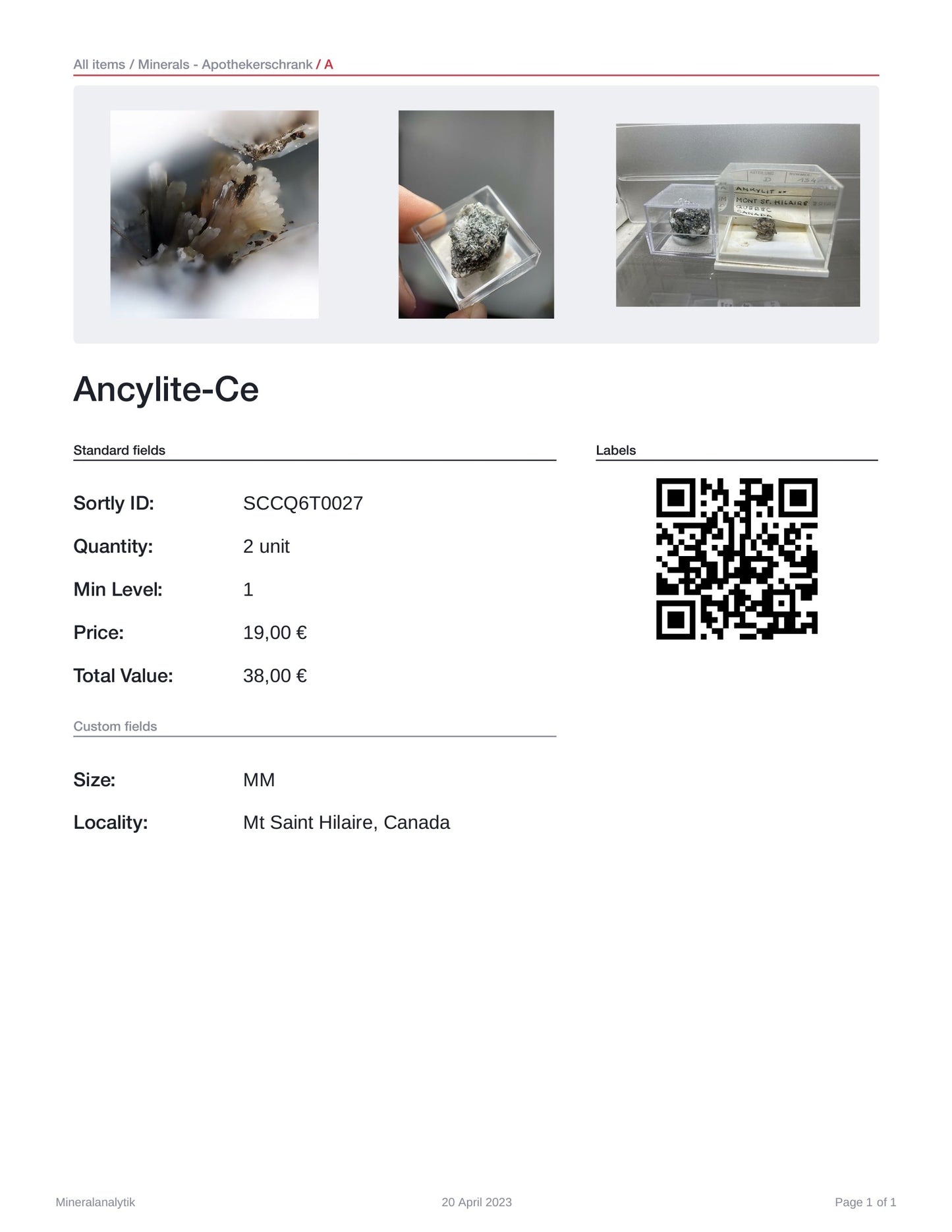 Ancylite-Ce