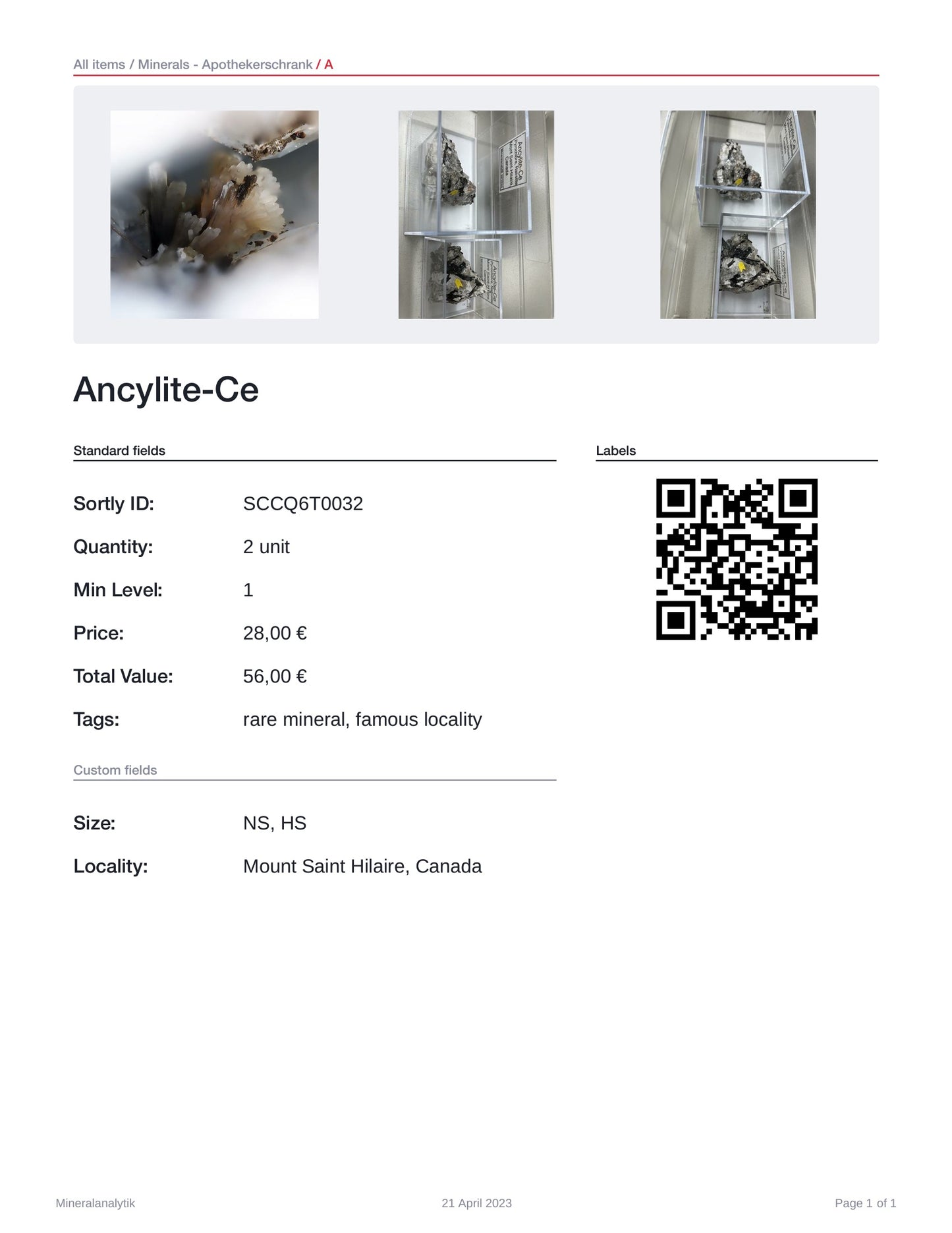 Ancylite-Ce