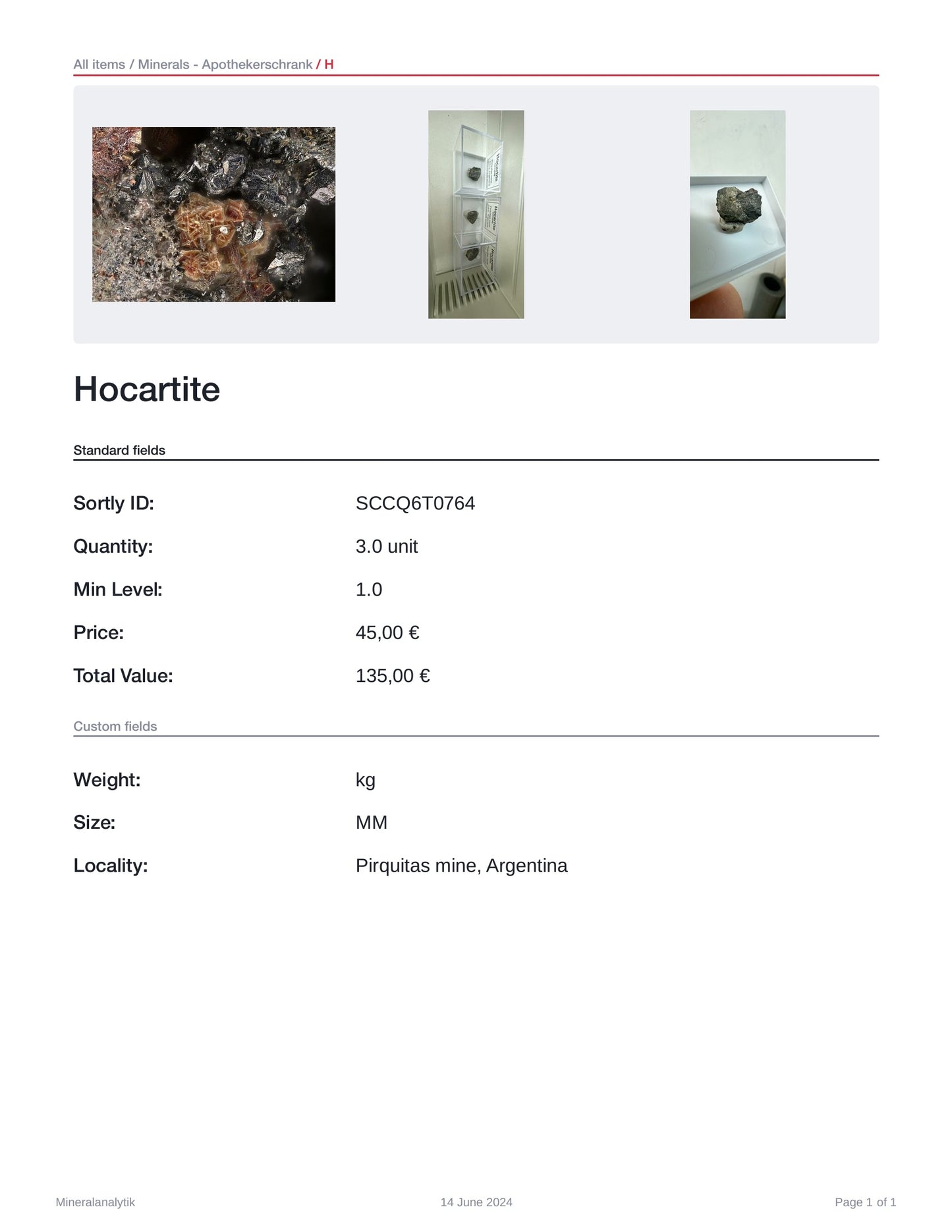 Hocartite