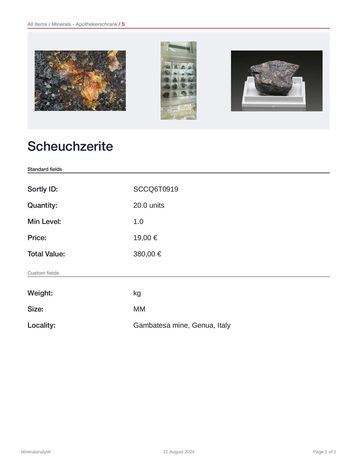 Scheuchzerite