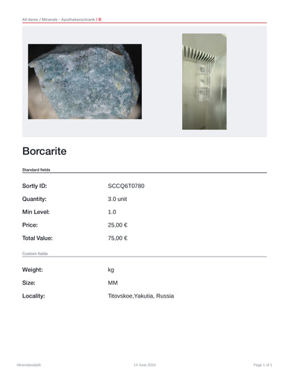 Borcarite