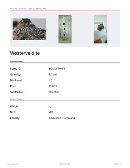 Westerveldite