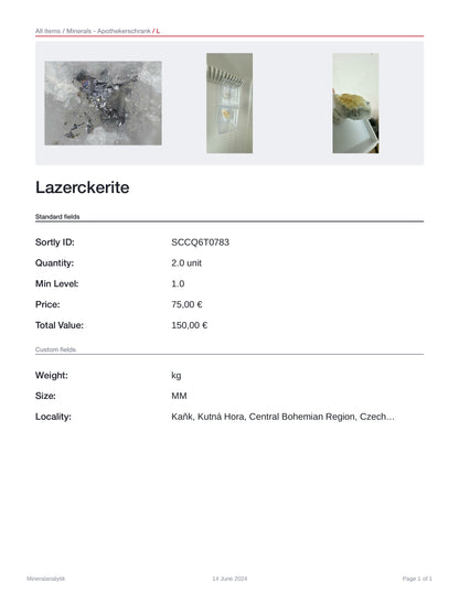 Lazerckerite