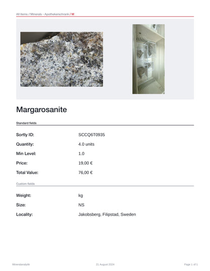 Margarosanite