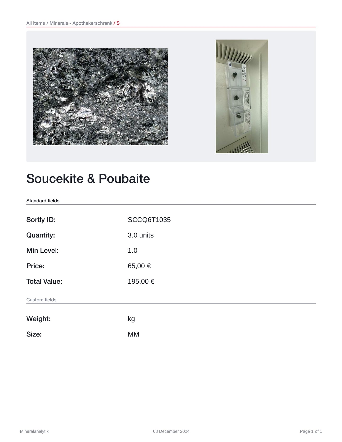 Soucekite & Poubaite